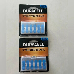 Duracell Hearing Aid Battery 6 Batteries EasyTab Size 675 Set of 2 pkgs